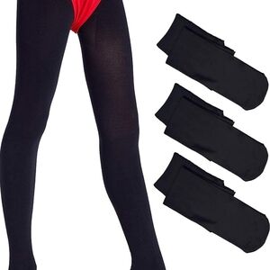 Girls Black Tights and Socks Set
